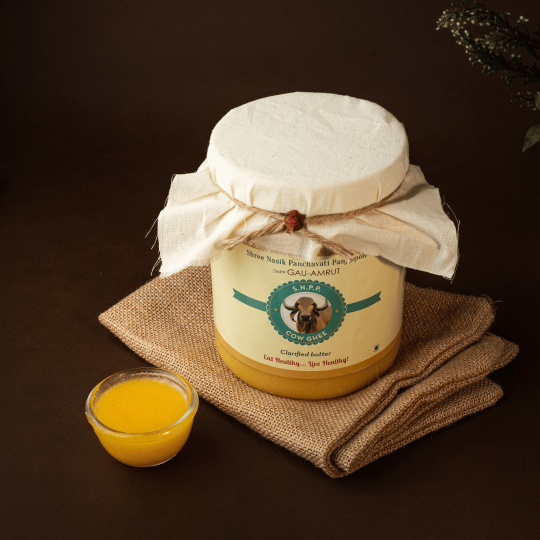 SNPP GAU-AMRUT Cow Ghee 1 Litre Jar + 1 Litre Jar (2 ltr Festive Pack)