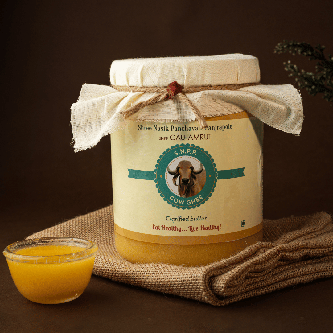 SNPP GAU-AMRUT Cow Ghee 1 Litre Jar + 1 Litre Jar (2 ltr Festive Pack)