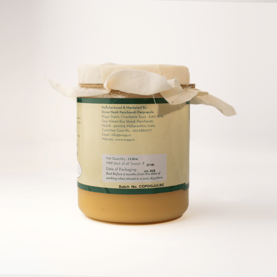 SNPP GAU-AMRUT Gir Cow Ghee (A2) 1 Litre Jar